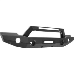 Westin WJ2 Full Width Front Bumper w/LED Light Bar Mount Steel Textured Black -